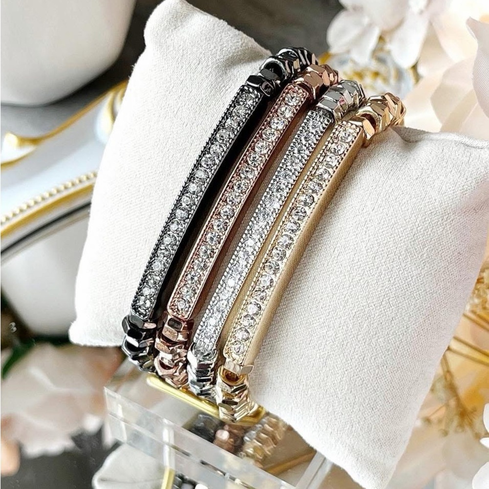 Park Lane Serena Hematite Crystal Bracelet